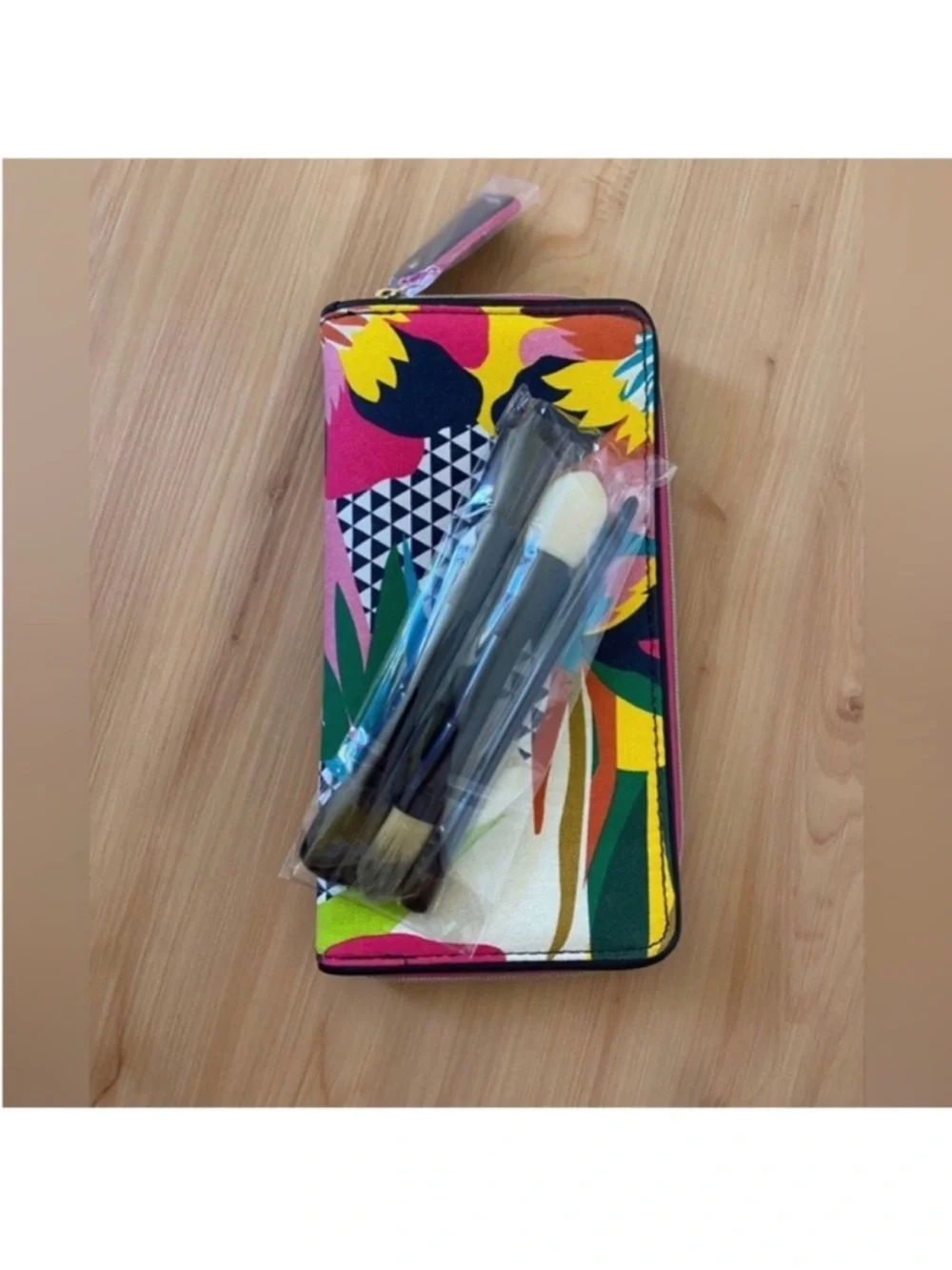 Estee Lauder Double Ended Makeup Brush Set with Kitty Case 4 items
